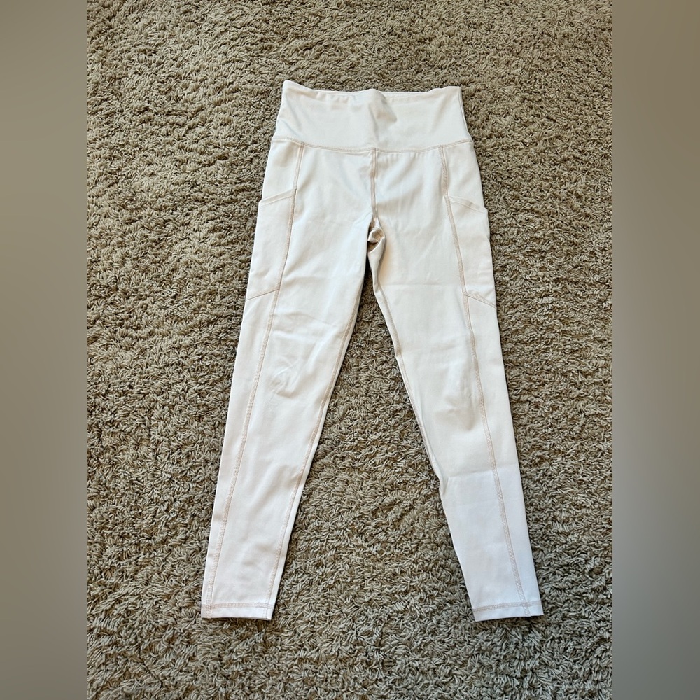 American Eagle the everything pocket legging Cream Leggings Med Regular